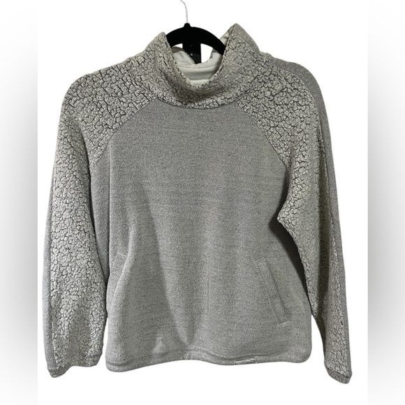 prAna Gray Recycled Wool Blend Sweatshirt Sz Small - Picture 1 of 9